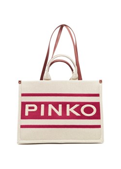 Pinko Torebka na ramię SHOPPER CANVAS RICICLATO + STA ze sklepu Gomez Fashion Store w kategorii Torby Shopper bag - zdjęcie 163943961