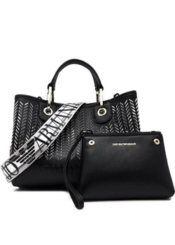 Emporio Armani Skórzana torebka na ramię + saszetka ze sklepu Gomez Fashion Store w kategorii Torby Shopper bag - zdjęcie 163944460