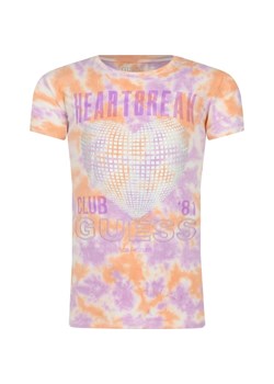 Guess T-shirt TIE&DYE | Regular Fit ze sklepu Gomez Fashion Store w kategorii Bluzki dziewczęce - zdjęcie 163946851