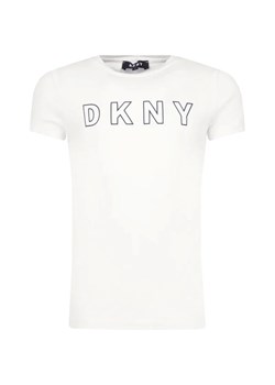 DKNY Kids T-shirt | Regular Fit ze sklepu Gomez Fashion Store w kategorii Bluzki dziewczęce - zdjęcie 163949204
