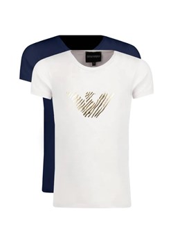 Emporio Armani T-shirt 2-pack | Regular Fit ze sklepu Gomez Fashion Store w kategorii Bluzki dziewczęce - zdjęcie 163949223