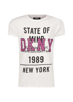 DKNY Kids T-shirt | Regular Fit ze sklepu Gomez Fashion Store w kategorii Bluzki dziewczęce - zdjęcie 163949262