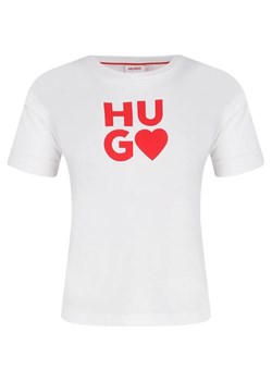 HUGO KIDS T-shirt | Regular Fit ze sklepu Gomez Fashion Store w kategorii Bluzki dziewczęce - zdjęcie 163949443