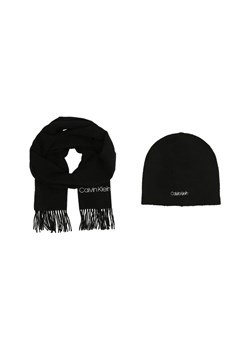 Calvin Klein Szal + czapka | z dodatkiem wełny ze sklepu Gomez Fashion Store w kategorii Czapki zimowe męskie - zdjęcie 163950143