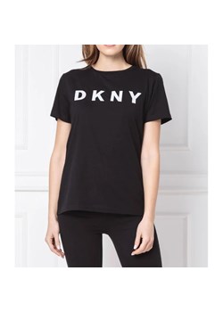 DKNY T-shirt LOGO TEE | Regular Fit ze sklepu Gomez Fashion Store w kategorii Bluzki damskie - zdjęcie 163954811