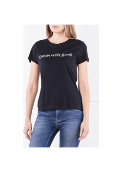 CALVIN KLEIN JEANS T-shirt CORE INSTITUTIONAL | Regular Fit ze sklepu Gomez Fashion Store w kategorii Bluzki damskie - zdjęcie 163955260