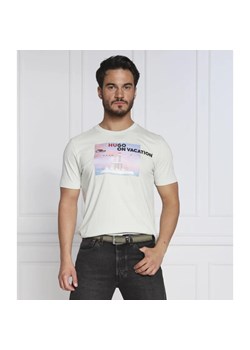 HUGO T-shirt Dunshine | Regular Fit ze sklepu Gomez Fashion Store w kategorii T-shirty męskie - zdjęcie 163957740