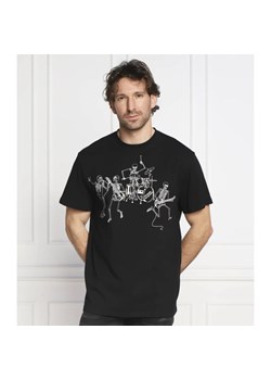 Alexander McQueen T-shirt SKELETON BAND PRT | Regular Fit ze sklepu Gomez Fashion Store w kategorii T-shirty męskie - zdjęcie 163957914