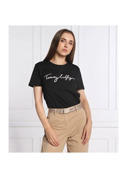 Tommy Hilfiger T-shirt | Regular Fit ze sklepu Gomez Fashion Store w kategorii Bluzki damskie - zdjęcie 163958521