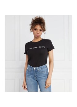 CALVIN KLEIN JEANS T-shirt | Slim Fit ze sklepu Gomez Fashion Store w kategorii Bluzki damskie - zdjęcie 163959604