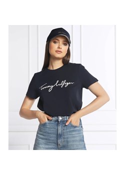 Tommy Hilfiger T-shirt | Regular Fit ze sklepu Gomez Fashion Store w kategorii Bluzki damskie - zdjęcie 163960084