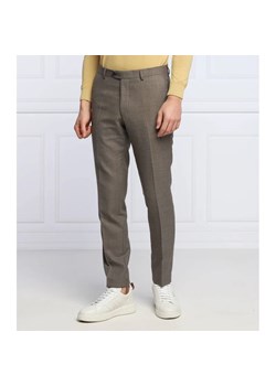Oscar Jacobson Wełniane spodnie Denz | Slim Fit ze sklepu Gomez Fashion Store w kategorii Spodnie męskie - zdjęcie 163960972