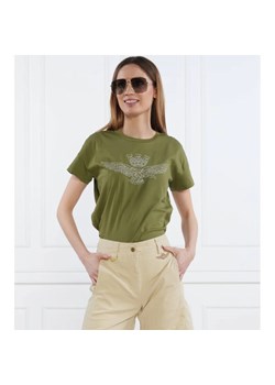 Aeronautica Militare T-shirt | Slim Fit ze sklepu Gomez Fashion Store w kategorii Bluzki damskie - zdjęcie 163961023
