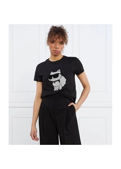 Karl Lagerfeld T-shirt | Regular Fit ze sklepu Gomez Fashion Store w kategorii Bluzki damskie - zdjęcie 163961100