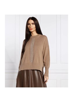 Peserico Wełniany sweter | Relaxed fit | z dodatkiem jedwabiu ze sklepu Gomez Fashion Store w kategorii Swetry damskie - zdjęcie 163962181