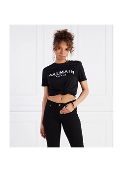 Balmain T-shirt PRINTED | Regular Fit ze sklepu Gomez Fashion Store w kategorii Bluzki damskie - zdjęcie 163962202