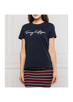 Tommy Hilfiger T-shirt | Regular Fit ze sklepu Gomez Fashion Store w kategorii Bluzki damskie - zdjęcie 163963770