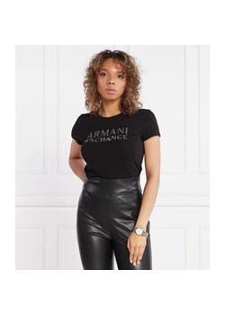 Armani Exchange T-shirt | Regular Fit ze sklepu Gomez Fashion Store w kategorii Bluzki damskie - zdjęcie 163964863