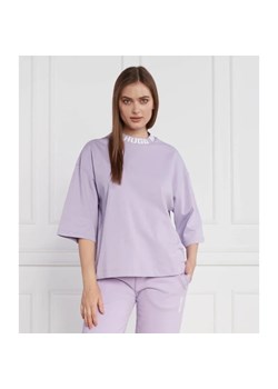 HUGO T-shirt Dinaya | Relaxed fit ze sklepu Gomez Fashion Store w kategorii Bluzki damskie - zdjęcie 163964944