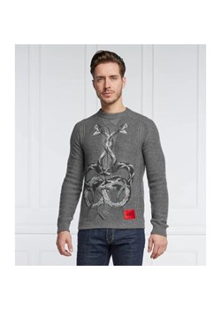 HUGO Sweter Snablo | Regular Fit | z dodatkiem wełny i kaszmiru ze sklepu Gomez Fashion Store w kategorii Swetry męskie - zdjęcie 163965472