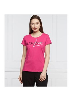 Liu Jo Sport T-shirt | Regular Fit ze sklepu Gomez Fashion Store w kategorii Bluzki damskie - zdjęcie 163966632