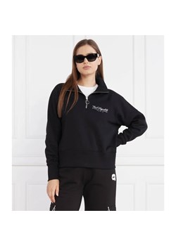 Karl Lagerfeld Bluza karl signature half zip | Regular Fit ze sklepu Gomez Fashion Store w kategorii Bluzy damskie - zdjęcie 163968051