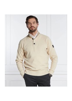 Calvin Klein Sweter LYCRA BLEND BUTTON QUARTER ZIP | Regular Fit | z dodatkiem wełny ze sklepu Gomez Fashion Store w kategorii Swetry męskie - zdjęcie 163968272