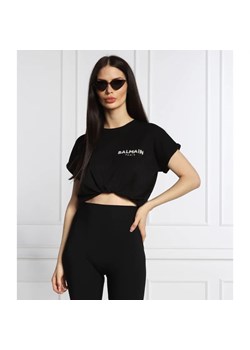 Balmain T-shirt | Cropped Fit ze sklepu Gomez Fashion Store w kategorii Bluzki damskie - zdjęcie 163968323
