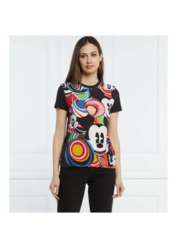 Desigual T-shirt TS_MICKEY MARBLES | Regular Fit ze sklepu Gomez Fashion Store w kategorii Bluzki damskie - zdjęcie 163968353