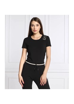 EA7 T-shirt | Regular Fit ze sklepu Gomez Fashion Store w kategorii Bluzki damskie - zdjęcie 163968481
