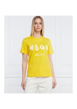 MSGM T-shirt | Regular Fit ze sklepu Gomez Fashion Store w kategorii Bluzki damskie - zdjęcie 163969833