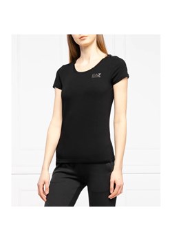 EA7 T-shirt | Regular Fit ze sklepu Gomez Fashion Store w kategorii Bluzki damskie - zdjęcie 163969941