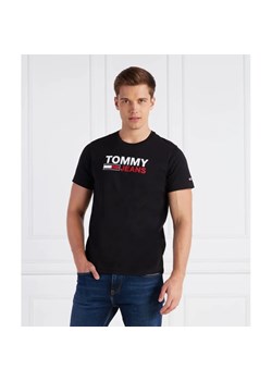 Tommy Jeans T-shirt CORP LOGO | Regular Fit ze sklepu Gomez Fashion Store w kategorii T-shirty męskie - zdjęcie 163970304