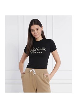 POLO RALPH LAUREN T-shirt | Slim Fit ze sklepu Gomez Fashion Store w kategorii Bluzki damskie - zdjęcie 163972203