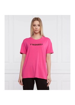 Twinset U&B T-shirt | Regular Fit ze sklepu Gomez Fashion Store w kategorii Bluzki damskie - zdjęcie 163972754
