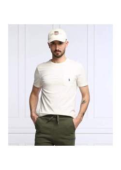 POLO RALPH LAUREN T-shirt | Custom slim fit | z dodatkiem lnu ze sklepu Gomez Fashion Store w kategorii T-shirty męskie - zdjęcie 163973224