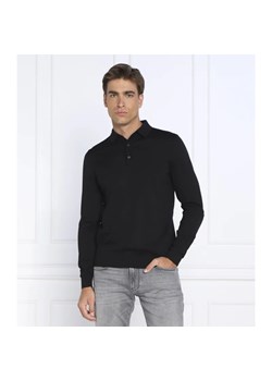 BOSS BLACK Wełniane polo Lancione | Regular Fit ze sklepu Gomez Fashion Store w kategorii T-shirty męskie - zdjęcie 163973970