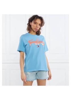 Tommy Jeans T-shirt TJW RLX POP TJ TEE | Relaxed fit ze sklepu Gomez Fashion Store w kategorii Bluzki damskie - zdjęcie 163974102