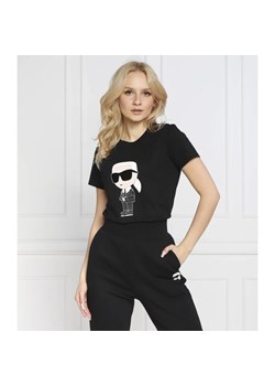 Karl Lagerfeld T-shirt ikonik 2.0 | Regular Fit ze sklepu Gomez Fashion Store w kategorii Bluzki damskie - zdjęcie 163974443