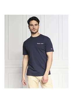 Tommy Jeans T-shirt LINEAR CHEST | Regular Fit ze sklepu Gomez Fashion Store w kategorii T-shirty męskie - zdjęcie 163975443