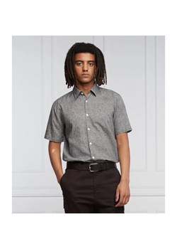 HUGO Lniana koszula Ermino | Regular Fit ze sklepu Gomez Fashion Store w kategorii Koszule męskie - zdjęcie 163975521