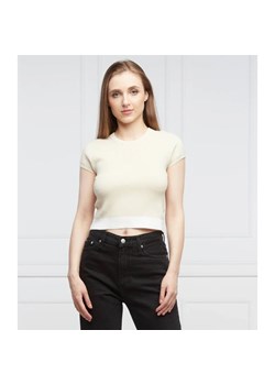 CALVIN KLEIN JEANS T-shirt | Slim Fit ze sklepu Gomez Fashion Store w kategorii Bluzki damskie - zdjęcie 163976771