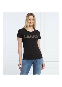 Liu Jo Rose T-shirt | Regular Fit ze sklepu Gomez Fashion Store w kategorii Bluzki damskie - zdjęcie 163978711