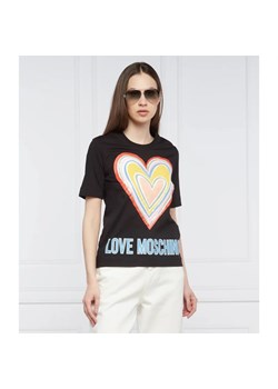 Love Moschino T-shirt | Regular Fit ze sklepu Gomez Fashion Store w kategorii Bluzki damskie - zdjęcie 163979861