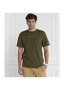 Tommy Jeans T-shirt GOLD LINEAR | Regular Fit ze sklepu Gomez Fashion Store w kategorii T-shirty męskie - zdjęcie 163980453
