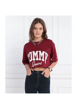 Tommy Jeans T-shirt TJW OVR CRP NEW VARSITY | Cropped Fit ze sklepu Gomez Fashion Store w kategorii Bluzki damskie - zdjęcie 163980910