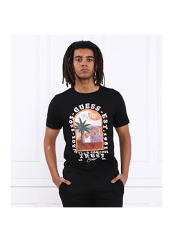 GUESS T-shirt PALM WINDOW | Slim Fit ze sklepu Gomez Fashion Store w kategorii T-shirty męskie - zdjęcie 163980971