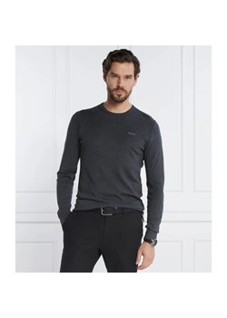 Calvin Klein Sweter SILK BLEND CN | Slim Fit | z dodatkiem jedwabiu ze sklepu Gomez Fashion Store w kategorii Swetry męskie - zdjęcie 163981561