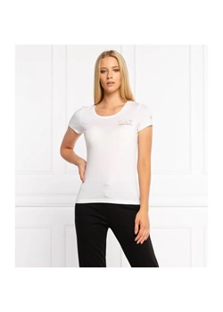 EA7 T-shirt | Slim Fit ze sklepu Gomez Fashion Store w kategorii Bluzki damskie - zdjęcie 163982433