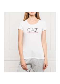 EA7 T-shirt | Slim Fit ze sklepu Gomez Fashion Store w kategorii Bluzki damskie - zdjęcie 163982451